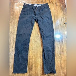 Lee Mens Black Slim Straight Elastic Waistband Jeans Size 34x34 (fit 34x33)‎